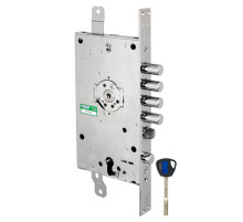 Замок Mottura (Моттура) врезной двухсистемный 3D KEY 3D.787-D (правый), ключ 40 мм 