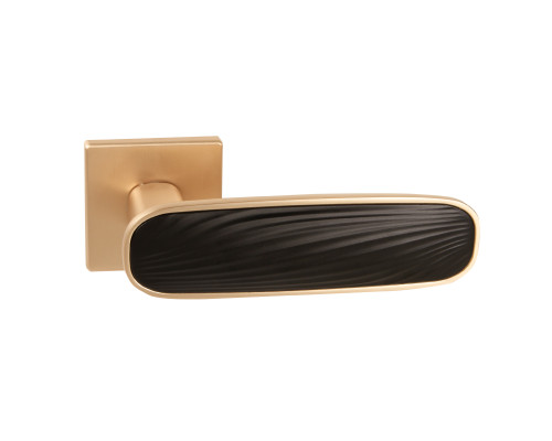 Ручка Punto (Пунто) раздельная K.EST.Q52.SHADE SSG/BL-39 сатинированное золото/черный