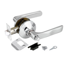 Ручка Punto (Пунто) защелка DK624 CP-BK (6024 CP-B) (фик.) хром 