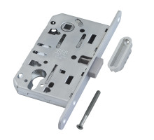 B06103.50.34.640 AGB (АГБ) Корпус врезного замка магнитный под цил. (мат.хром) MEDIANA POLARIS с отв.пл.(скин) 