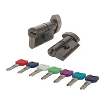 Цилиндровый Punto (Пунто) механизм MaxPro7002Knob52mm(21+10+21) GR графит 7key с вертушкой 