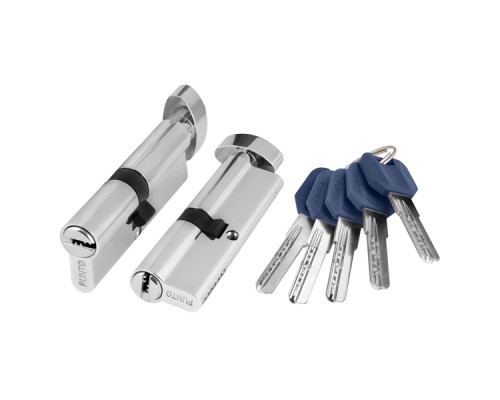 Цилиндровый Punto (Пунто) механизм (Z402/80) Z4002Knob80(40+10+30) с вертушкой CP хром