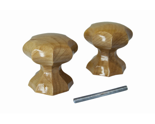 Ручка-кнопка veles (ВЕЛЕС) фигурная Карел. береза