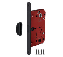 Защелка Fuaro (Фуаро) врезная магнитная MAGNM96WC-50/BL INOX BL-24 черный (блистер) 