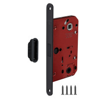 Защелка Fuaro (Фуаро) врезная магнитная MAGNM96WC-50/BL INOX BL-24 черный (блистер) 