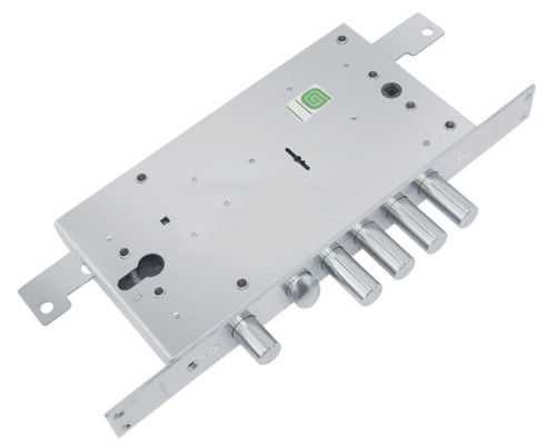 Замок Guardian (Гардиан) врезной двухсистемный ЗВ 25.12 Т с тягами, 5 кл. (длинный кл. 54 мм) /123:211/