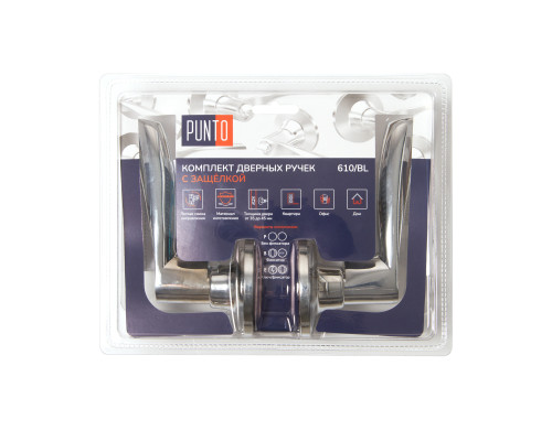 Ручка Punto (Пунто) защелка DK610/BL CP-PS (без фик.) хром