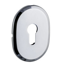 Декоративная накладка Fuaro (Фуаро) под цилиндр ESC 473 (90х65) СP ХРОМ 