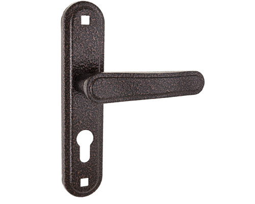 Ручка дверная Absolyute (Абсолют) на планке РФ1-55/03А (медь антик)