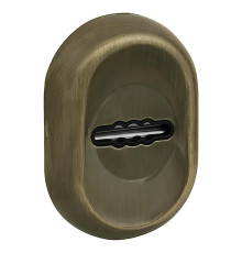 Накладка Fuaro (Фуаро) на сувальдный замок ESC.S-auto/CRE/OV.13 (ESC-13S) с авт. шторками AB зелёная бронза 