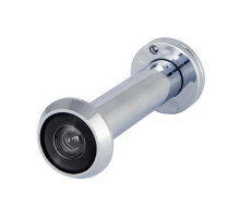 Глазок Fuaro (Фуаро) дверной, оптика пластик DV-ECO 4/130-70/ECO-Z (VIEWER 4 DVZ eco) CP хром 