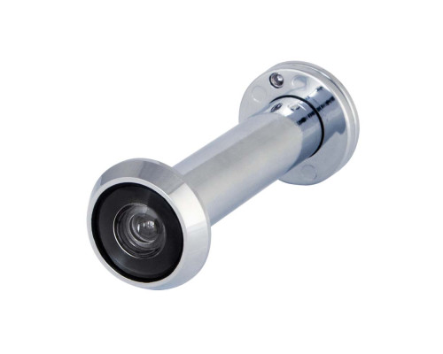 Глазок Fuaro (Фуаро) дверной, оптика пластик DV-ECO 4/130-70/ECO-Z (VIEWER 4 DVZ eco) CP хром