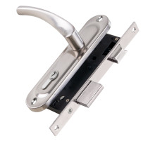 Замок Punto (Пунто) цилиндровый в комплекте с ручкой LOCKSET16.CRONA.4070-1 (KIT P16 4070 CRONA) SN мат.никель 