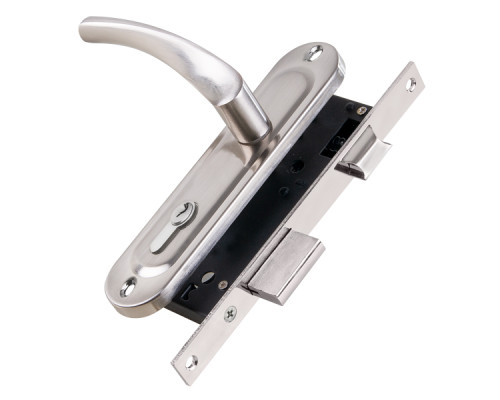 Замок Punto (Пунто) цилиндровый в комплекте с ручкой LOCKSET16.CRONA.4070-1 (KIT P16 4070 CRONA) SN мат.никель