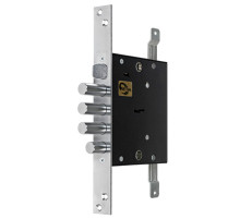 Замок Mettem (Меттэм) врезной сувальдный с защёлкой ЗВ9 144.1.0 с тягами, 5 кл. 