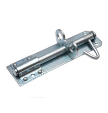 Задвижка skobis (СКОБИС) накладная ЗТ-150 цинк белый 