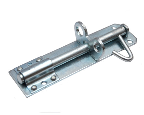 Задвижка skobis (СКОБИС) накладная ЗТ-150 цинк белый