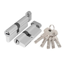 Цилиндровый Ajax (Аякс) механизм (AZ202/70) AZ2002Knob70 (30+10+30) CP хром 