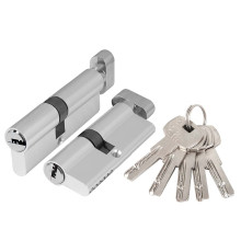 Цилиндровый Ajax (Аякс) механизм (AZ202/70) AZ2002Knob70 (30+10+30) CP хром 