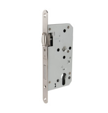 Замок Fuaro (Фуаро) врезной DD.INOX/C-55.72/R с роликовой защелкой (лиц.планка 20 мм) 