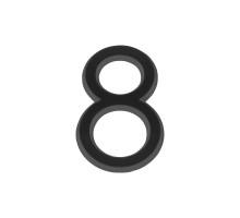 Цифра Fuaro (Фуаро) &quot 8&quot самоклеящаяся ABS (50х37) (FUARO) BL черный 