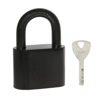 Замок Fuaro (Фуаро) навесной PL-WEATHER-1550 Black 4 fin key ( PL-15-50) диск. /блистер 