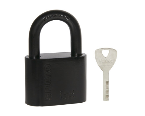 Замок Fuaro (Фуаро) навесной PL-WEATHER-1550 Black 4 fin key ( PL-15-50) диск. /блистер