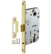 Корпус Fuaro (Фуаро) врезного замка c защёлкой PLASTP85C-50 (P85C-50) SG матовое золото 