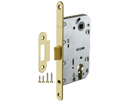 Корпус Fuaro (Фуаро) врезного замка c защёлкой PLASTP85C-50 (P85C-50) SG матовое золото