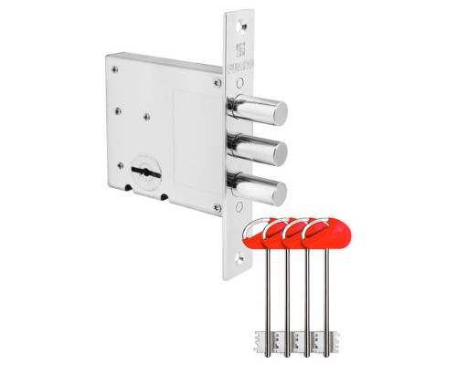 Замок Fuaro (Фуаро) врезной сувальдный MDV10/S-60.00.3R14 4key