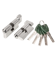 Цилиндровый Punto (Пунто) механизм (A202/100) A2002Knob100(45+10+45) с вертушкой SN никель 