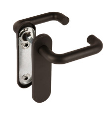 Ручка Fuaro (Фуаро) дверная FP.DH172.0433 W/CYL HOLE NE (9x140) без отверстий под ЦМ BL-24 черный 