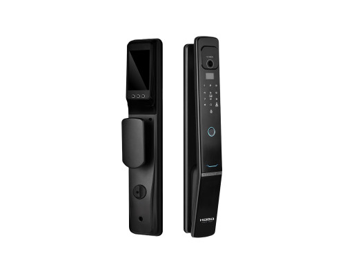 Замок врезной электронный Hogo V05 с распознаванием лица, черный