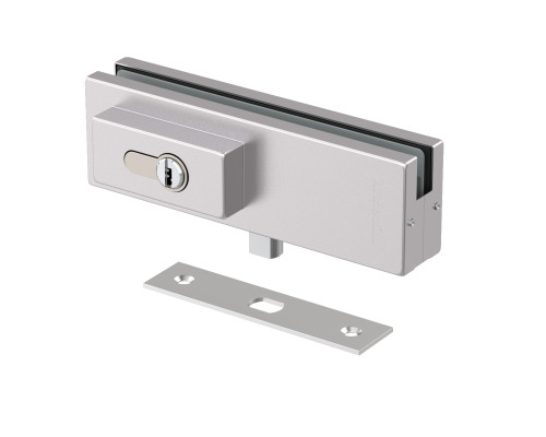 Замок Armadillo (Армадилло) для стеклянной двери Range.GL.L10 SS нерж. сталь
