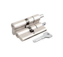 Цилиндровый механизм Cisa (Чиза) под вертушку ASIX OE302-23.12 (100 мм/45+10+45), НИКЕЛЬ 