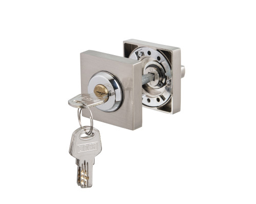 Ручка поворотная Ajax (Аякс) с фиксацией ключом BK6.FIX.JK SN-3 мат.никель