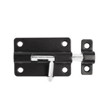 Шпингалет Ajax (Аякс) мебельный металлический SPD60х30 BL черный 