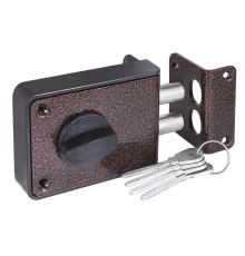 Замок Zenit (Зенит) накладной ЗН 1-3-1 медь 