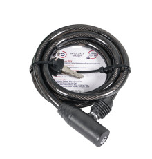 Замок Punto (Пунто) тросовый PK-BIKE-1012-KEY (10х1200) 2key/подвес 