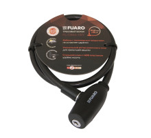 Замок Fuaro (Фуаро) тросовый PL-BIKE-0865-KEY (8х650) 2key(PL-0865-KEY) /подвес 