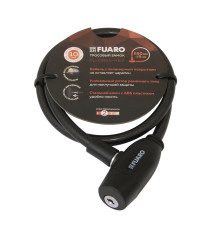 Замок Fuaro (Фуаро) тросовый PL-BIKE-0865-KEY (8х650) 2key(PL-0865-KEY) /подвес 