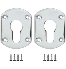 Накладка Fuaro (Фуаро) на цилиндр ESC.C+C/OV.set (ESC031) CP хром (2шт.) 