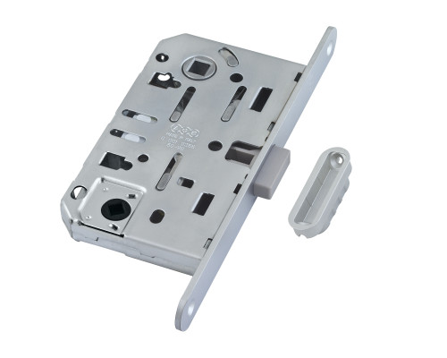 B06102.50.34.640 AGB (АГБ) Защелка врезная WC (мат. хром) MEDIANA POLARIS с отв. планкой (скин)