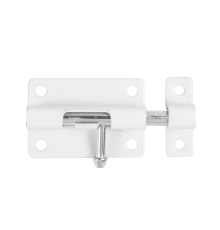 Шпингалет Ajax (Аякс) мебельный металлический SPD60х30 WH белый 