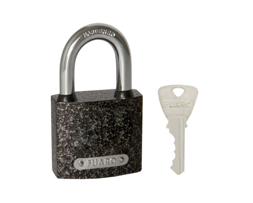 Замок Fuaro (Фуаро) навесной PL-UNI-0132 (PL-01-32) 3key англ. /блистер