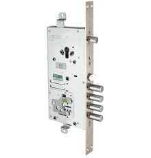 Замок Mottura (Моттура) врезной двухсистемный 54.J939M-S MyKey (левый), перекод. с торца, кл. 60 мм, без накл. 