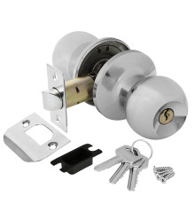 Ручка Ajax (Аякс) защелка DK682 CP-ET (6082 CP-E) (кл./фик.) хром 