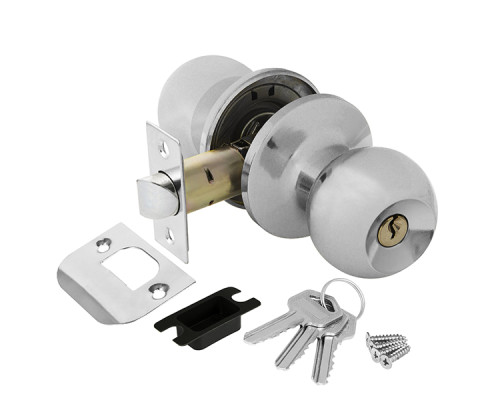 Ручка Ajax (Аякс) защелка DK682 CP-ET (6082 CP-E) (кл./фик.) хром