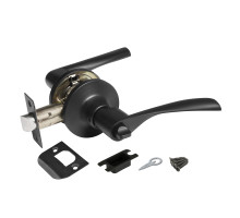 Ручка Ajax (Аякс) защелка DK610 BL-BK (6010 BL-B) (фик.) черный 