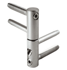 E01150.14.15 AGB (АГБ) Петля ввертная 3-D серия (бихром) (заменяет E01150.14.04) 